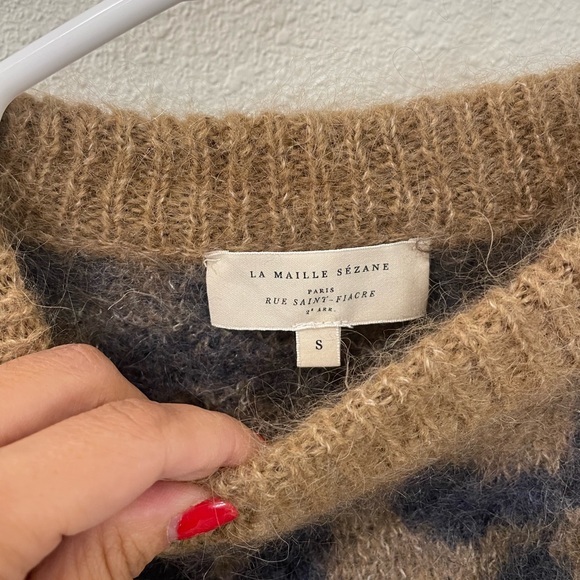 Sezane Octave Leopard Print Sweater - Picture 5 of 9